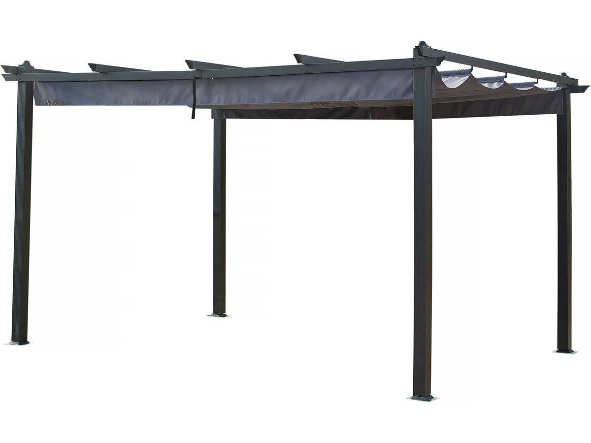 Habitat Et Jardin - Pergola En Aluminium Avec Toit Rétractable - 3 X 4 M - Gris Anthracite -habitat Et Jardin - Image 1