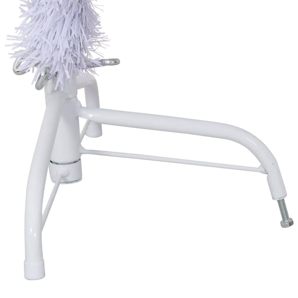 Vidaxl - Sapin de Noël artificiel moitié avec support blanc 120 cm PVC vidaXL 328417 - Image 6