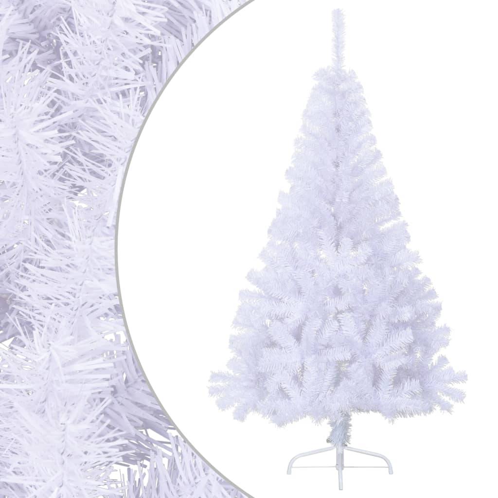 Vidaxl - Sapin de Noël artificiel moitié avec support blanc 120 cm PVC vidaXL 328417
