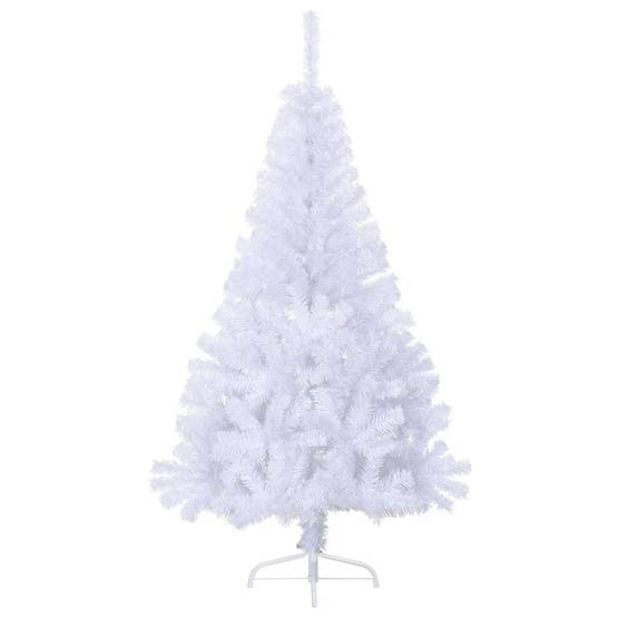 Vidaxl - Sapin de Noël artificiel moitié avec support blanc 120 cm PVC vidaXL 328417 - Image 2
