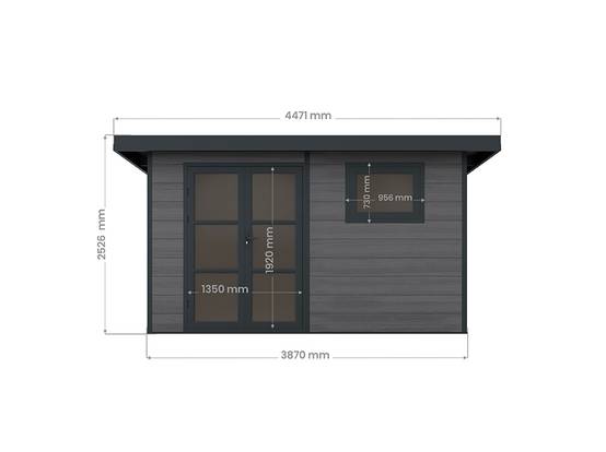 Abri de Jardin Composite ALMA - 11m2 Gris - Garantie 20 ans - Cabanon de Jardin - Image 6