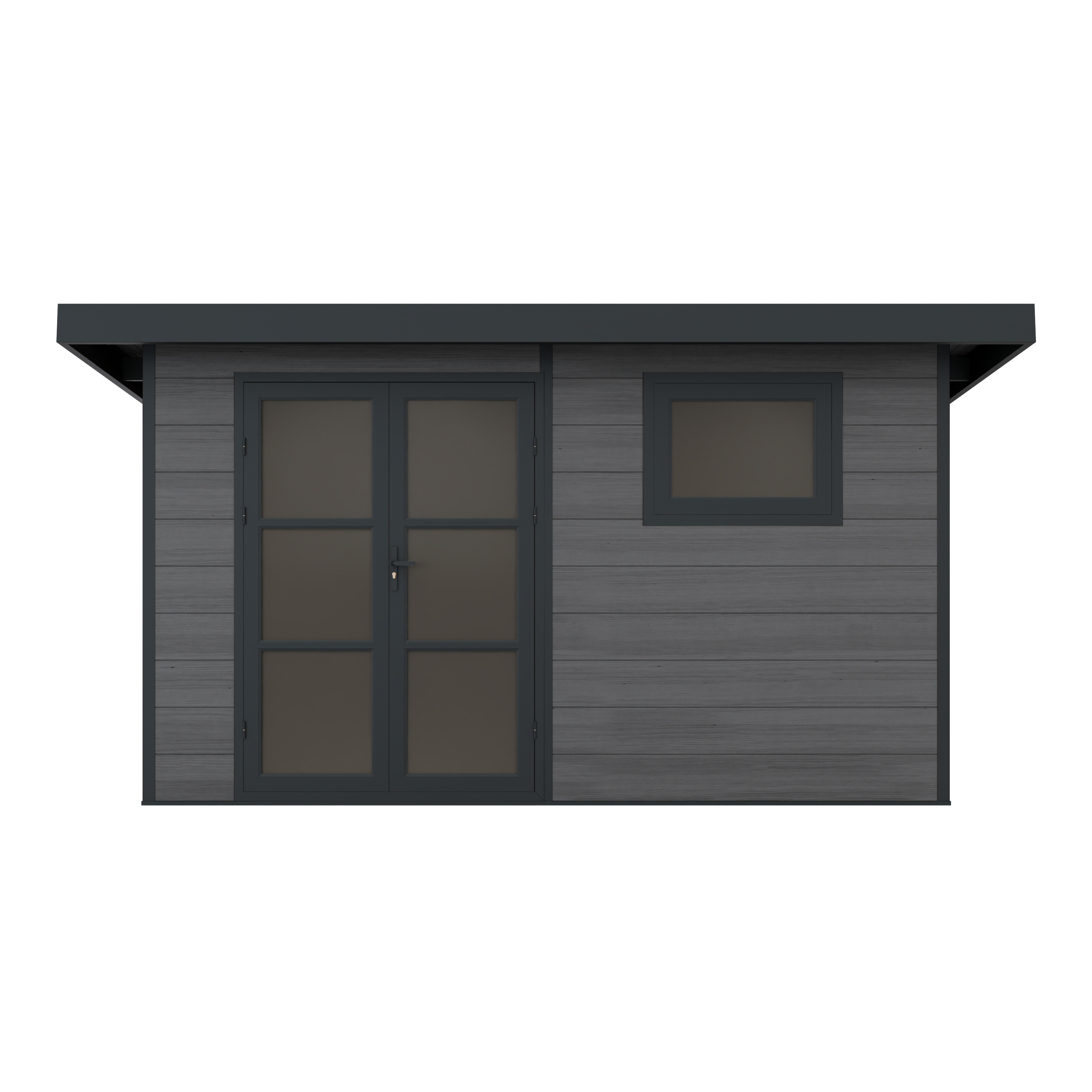 Abri de Jardin Composite ALMA - 11m2 Gris - Garantie 20 ans - Cabanon de Jardin - Image 4