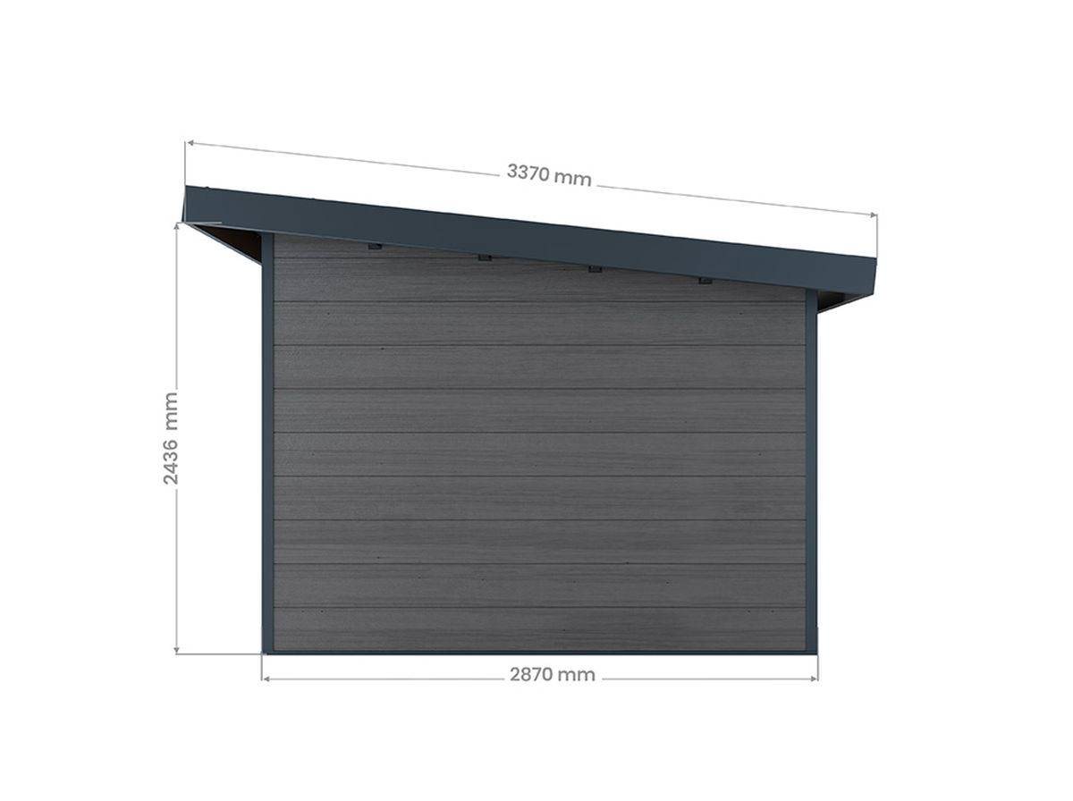 Direct Abris - Abri de Jardin Composite ALMA - 11m2 Gris - Garantie 20 ans - Cabanon de Jardin - Image 7