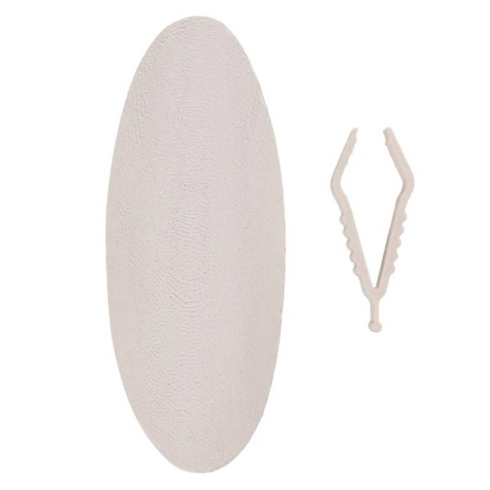 Un Os de seiche blanc 15 cm avec support pour oiseaux - Image 1