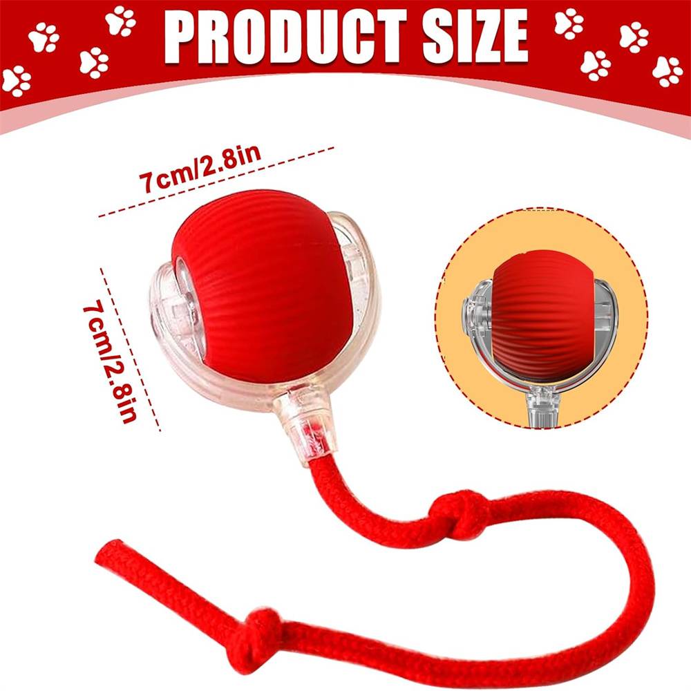 Balle roulante interactive pour chiens(Rouge) DtopbuyAge - Image 3