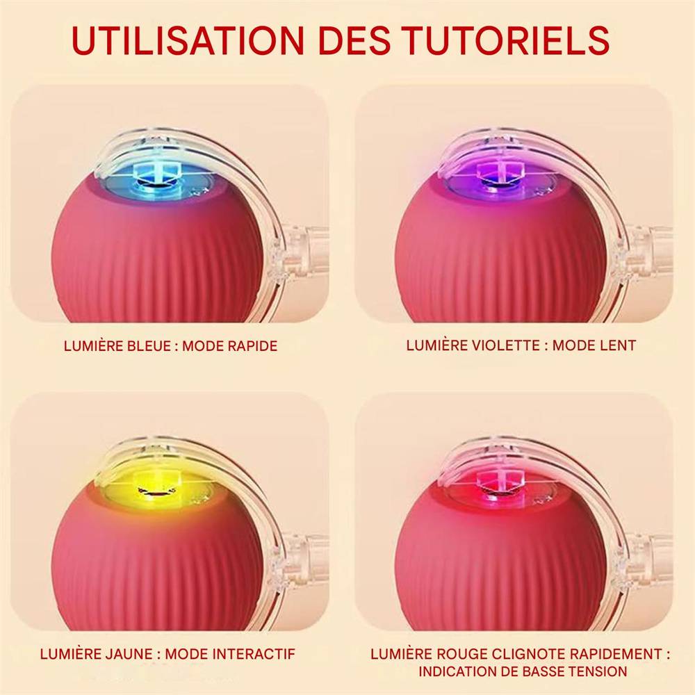 Balle roulante interactive pour chiens(Rouge) DtopbuyAge - Image 4
