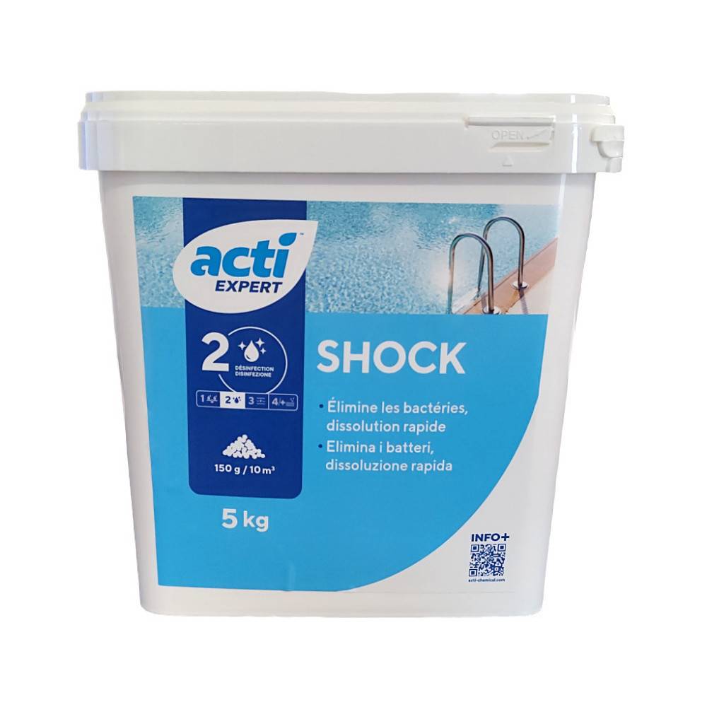 SCP EUROPE - ACTI SHOCK ( chlore choc ) en granule 5kg - Image 1