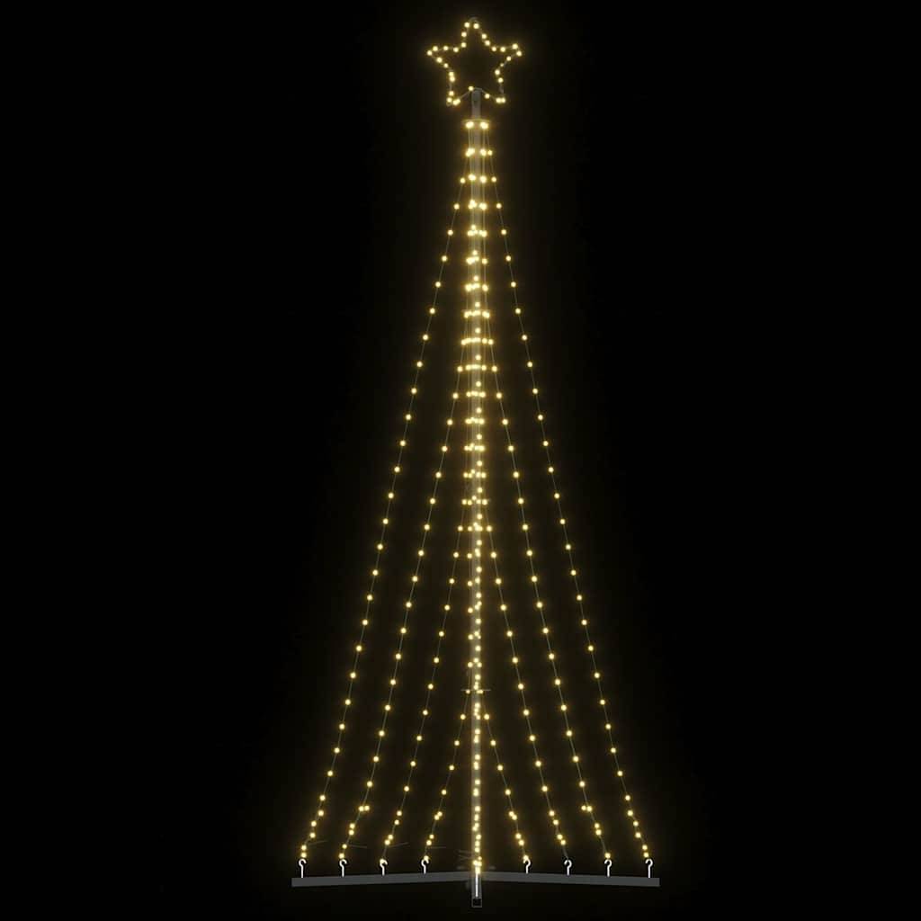 Sapin de Noël | Arbre de Noël à LED 447 LED blanc chaud 250 cm Maison Chic - Image 2
