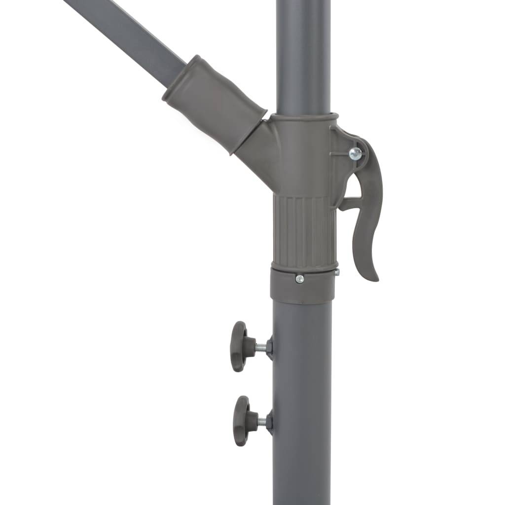 Parasol déporté avec mât en aluminium 300 cm orange - Image 6