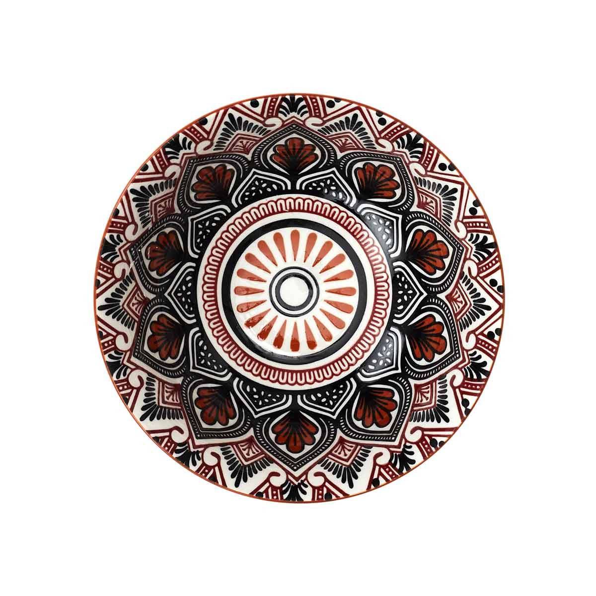 The Home Deco Factory - Coupelle en Céramique "Mandala" 57cl Orange - Image 2
