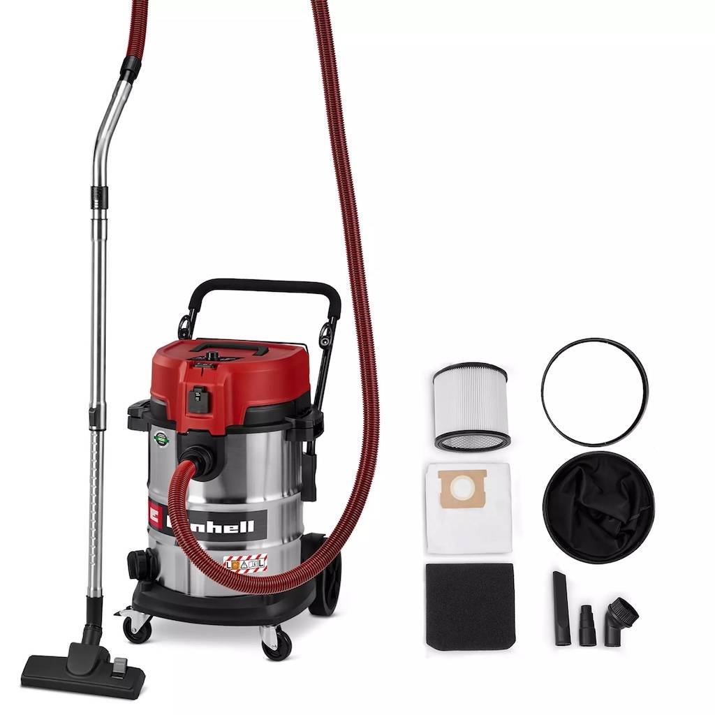 Einhell - Aspirateur eau et poussières – 50 L – 230 mbar – 1 300 W – Filtre HEPA – Classe L – Cuve inox Einhell - Image 1
