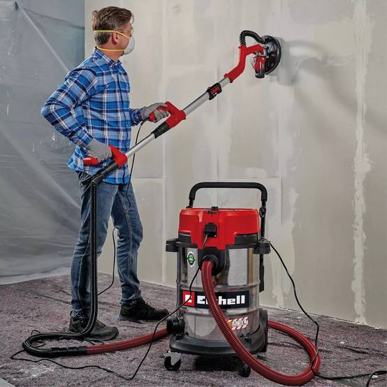 Einhell - Aspirateur eau et poussières – 50 L – 230 mbar – 1 300 W – Filtre HEPA – Classe L – Cuve inox Einhell - Image 4