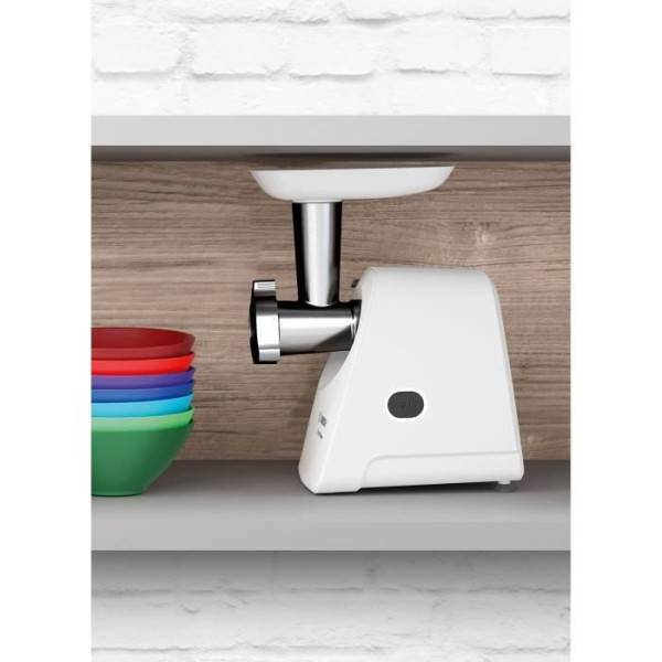 Bosch - Hachoir Electrique  a viande SmartPower - BOSCH - MFW2520W - 2 grilles de hachoir - Garnisseur de saucisses - Blanc - Image 4