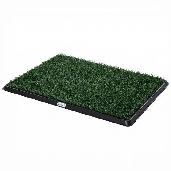 ComfortXL - Toilette pour chien plastique 76 x 50,5 cm noir vert balcon intérieur apprentissage propreté avec gazon - Image 2