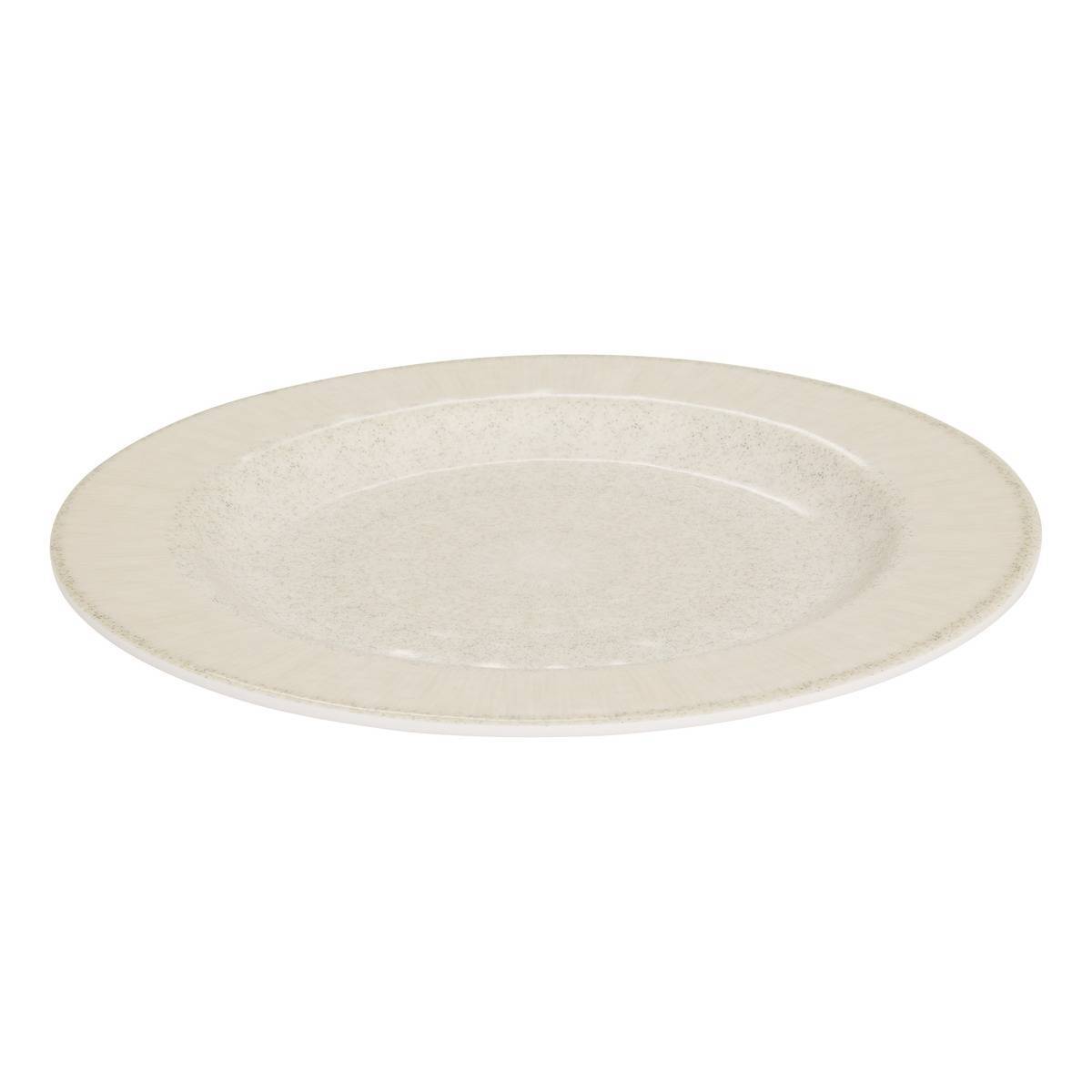 Atmosphera - Lot de 6 assiettes dessert Solene D23cm beige - Atmosphera Créateur d'intérieur - Image 3