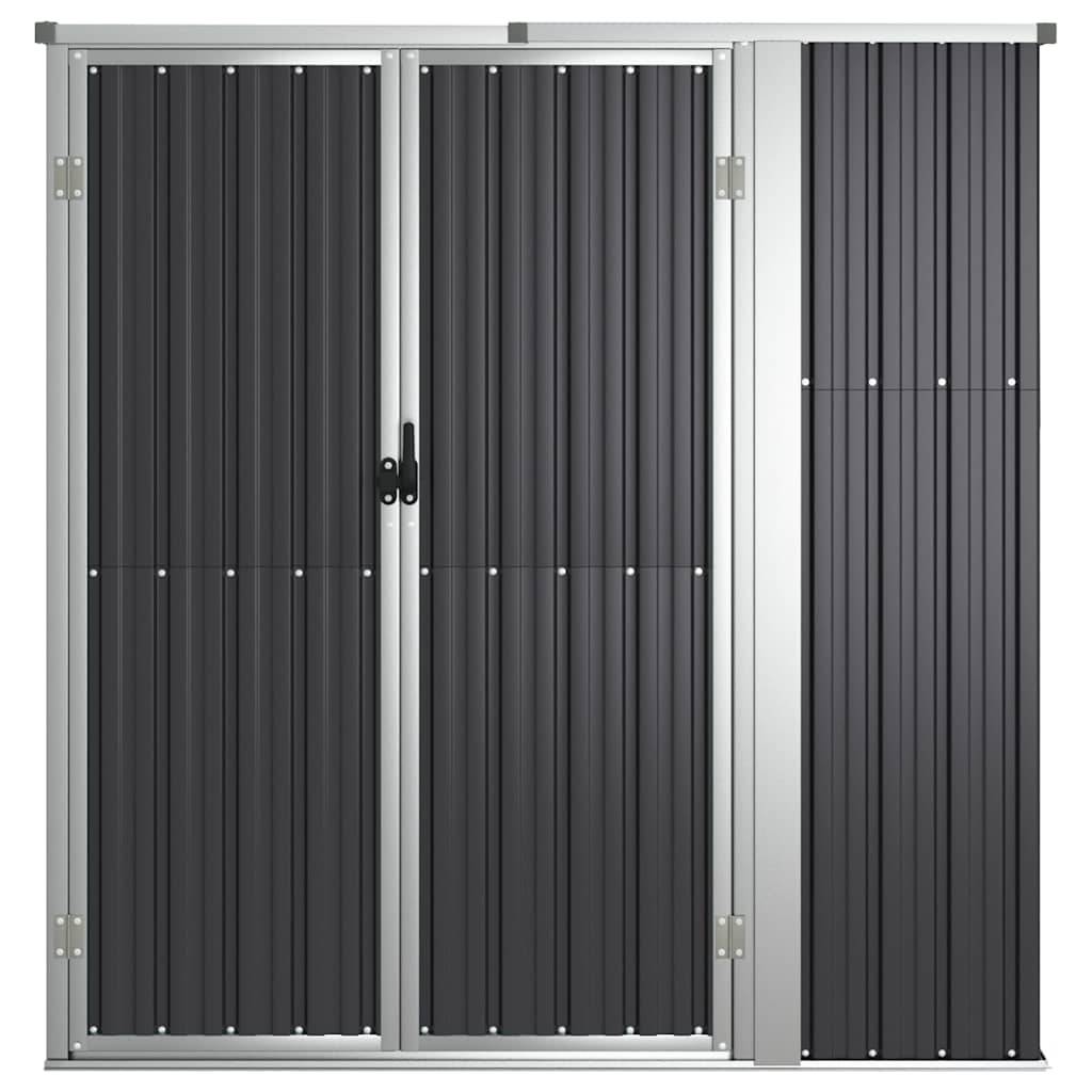 Vidaxl - Abri à outils de jardin anthracite 161x89x161cm Métal galvanisé vidaXL 316211 - Image 8