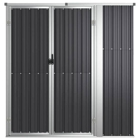 Vidaxl - Abri à outils de jardin anthracite 161x89x161cm Métal galvanisé vidaXL 316211 - Image 7