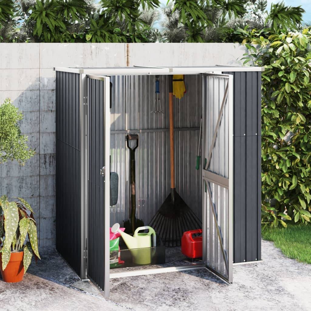 Vidaxl - Abri à outils de jardin anthracite 161x89x161cm Métal galvanisé vidaXL 316211 - Image 1