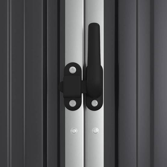Vidaxl - Abri à outils de jardin anthracite 161x89x161cm Métal galvanisé vidaXL 316211 - Image 7