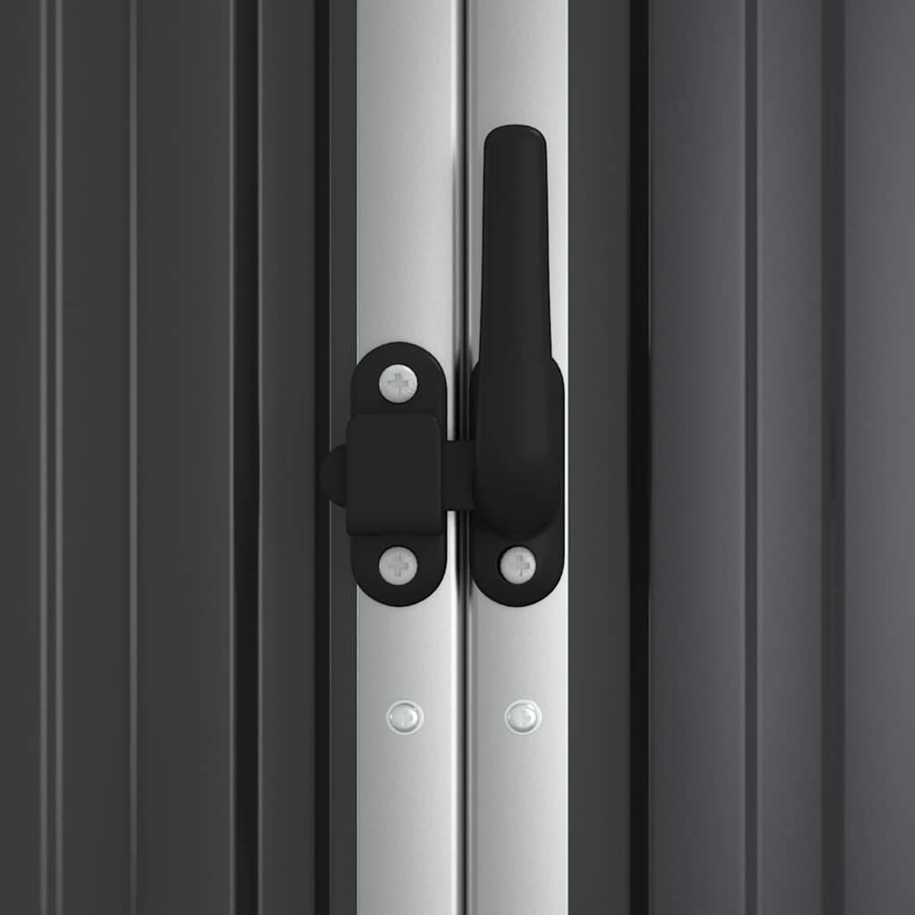 Vidaxl - Abri à outils de jardin anthracite 161x89x161cm Métal galvanisé vidaXL 316211 - Image 7