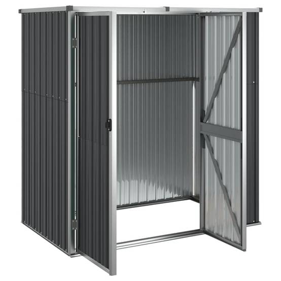Vidaxl - Abri à outils de jardin anthracite 161x89x161cm Métal galvanisé vidaXL 316211 - Image 5
