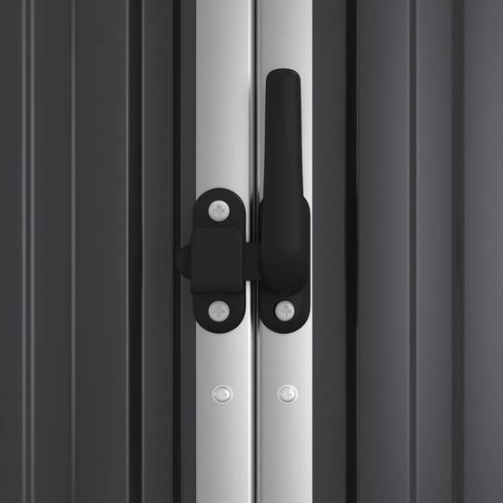 Vidaxl - Abri à outils de jardin anthracite 161x89x161cm Métal galvanisé vidaXL 316211 - Image 4