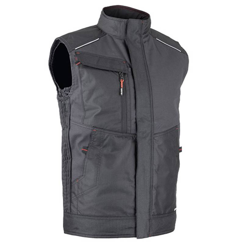 LMA - Bodywarmer renforcé multipoches gris nuit/noir T.M - LMA - 5093