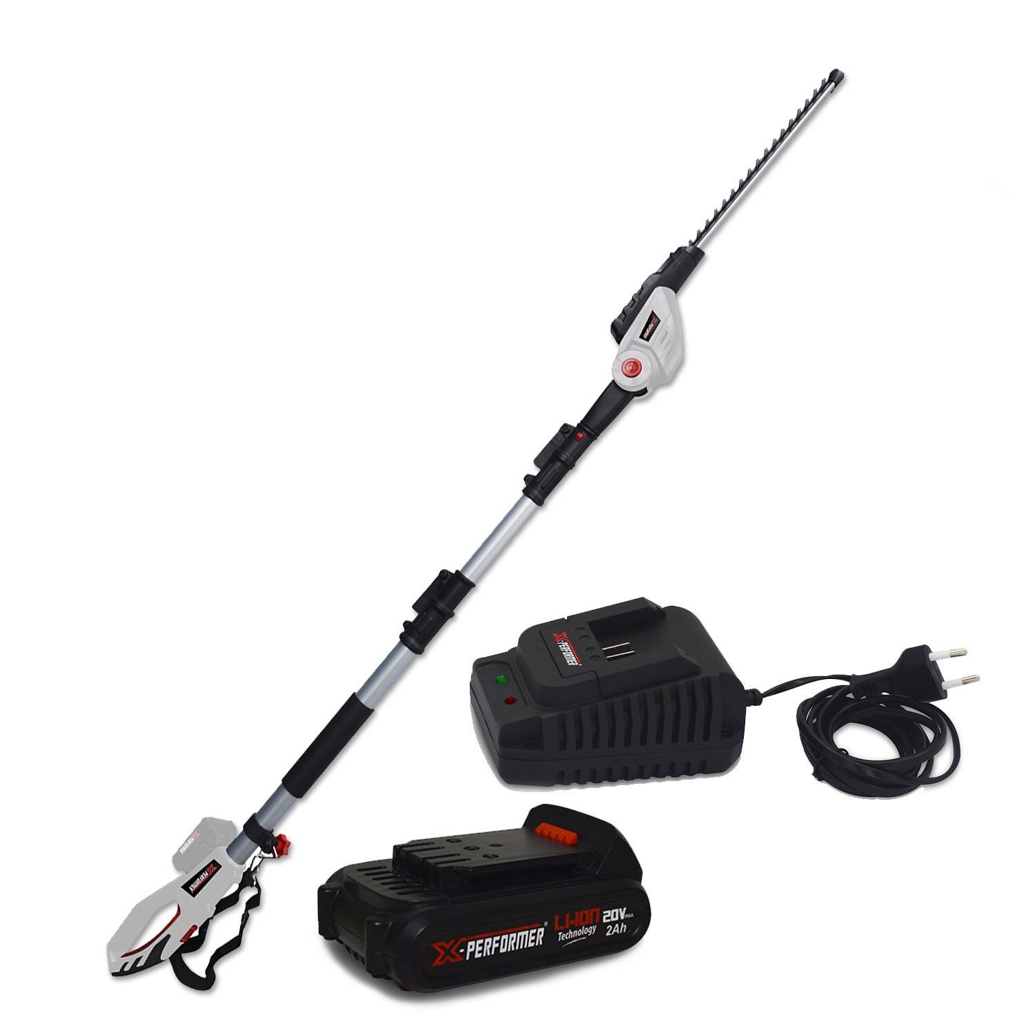Scie à Ebrancher Taille Haies sur perche 20V - Xperformer XP2PSTH20LI - Outil portatif - Batterie 2Ah et chargeur inclus - Image 1