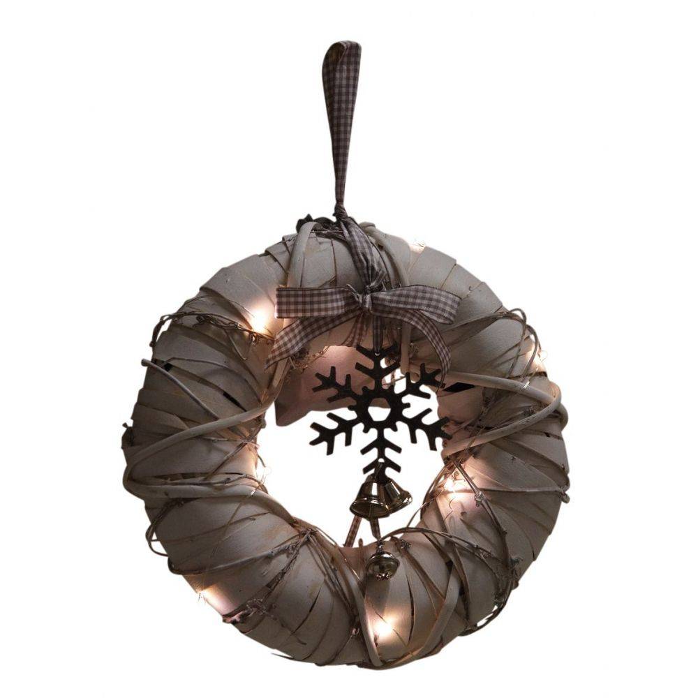 Aubry Gaspard - Couronne de porte lumineuse en bois - Image 2