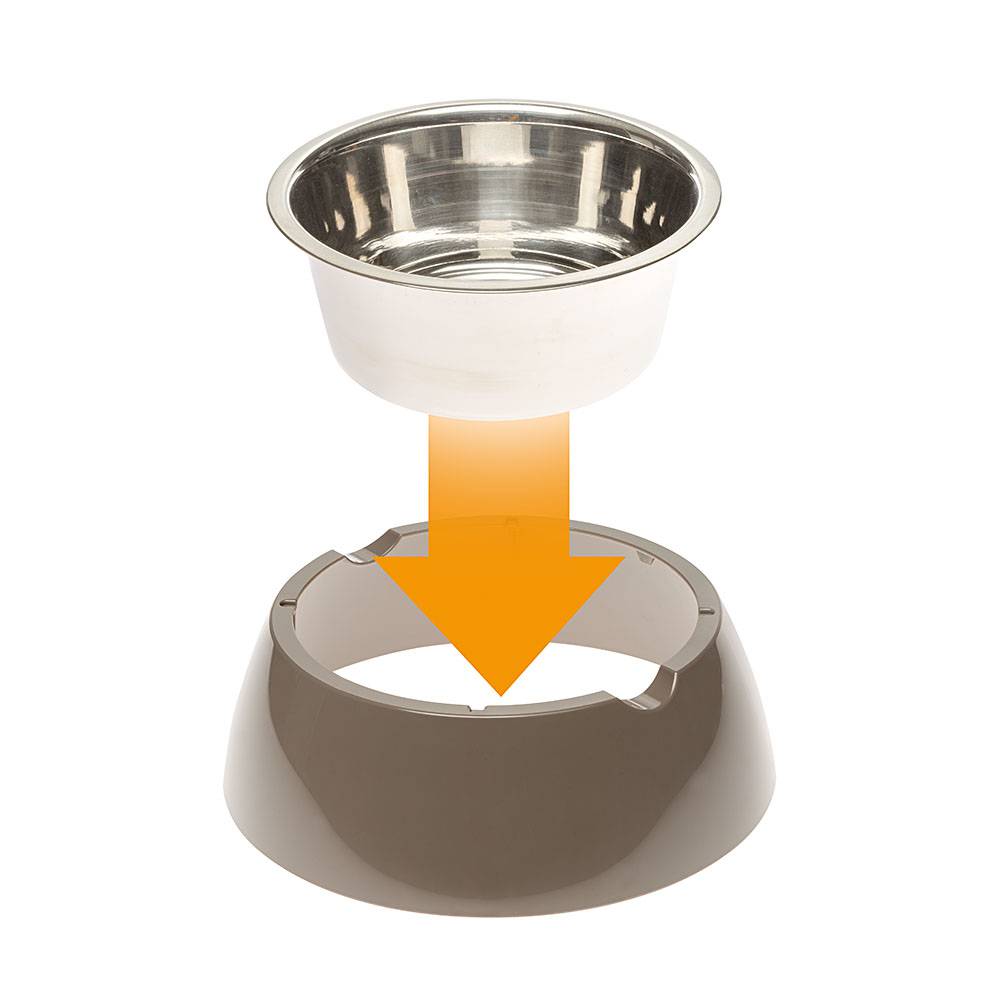 Ferplast - Ferplast Gamelle pour chien Gamelle pour chat Jolie - Gamelles pour chien en acier inoxydable pour l'eau et la nourriture avec support en plastique, - Image 5