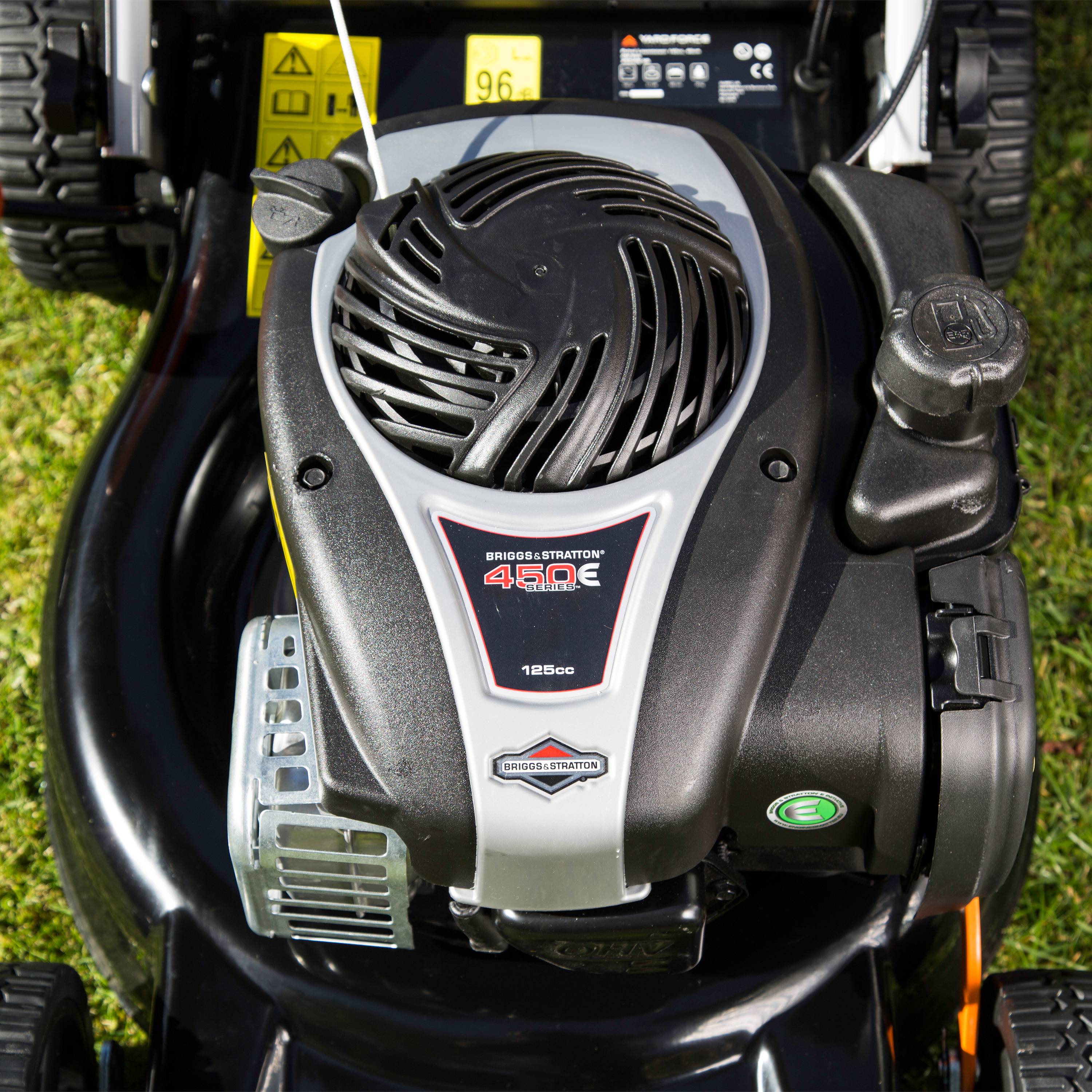 Tondeuse à gazon thermique autotractée 46cm moteur Briggs & Stratton 450E 125cc Yard Force GM B46CK - Image 5