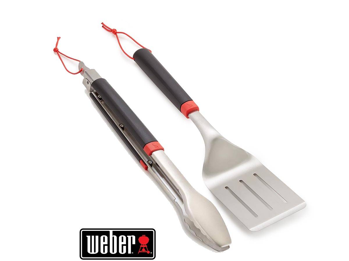 Weber - Kit pince et spatule Good pour barbecue Weber