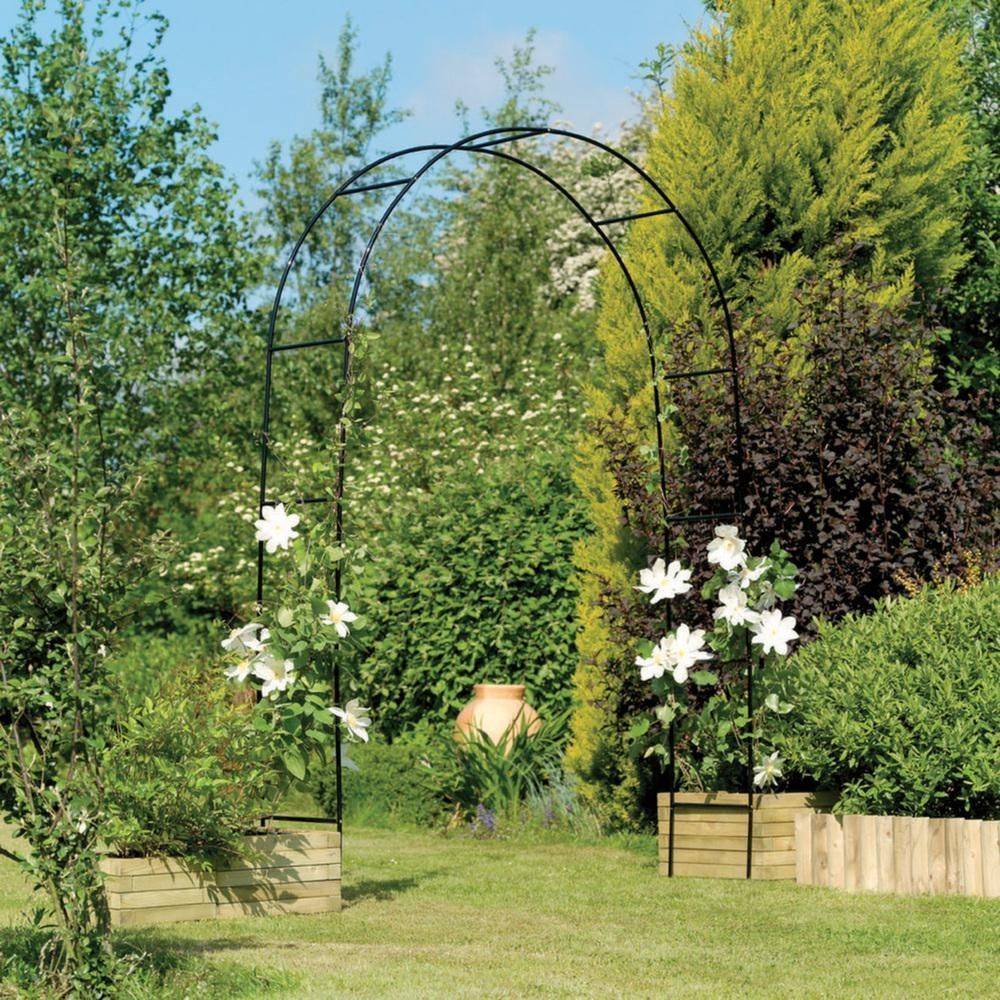Gardman - Arche déco en fer noir Atea Unitaire Gardman - Image 2