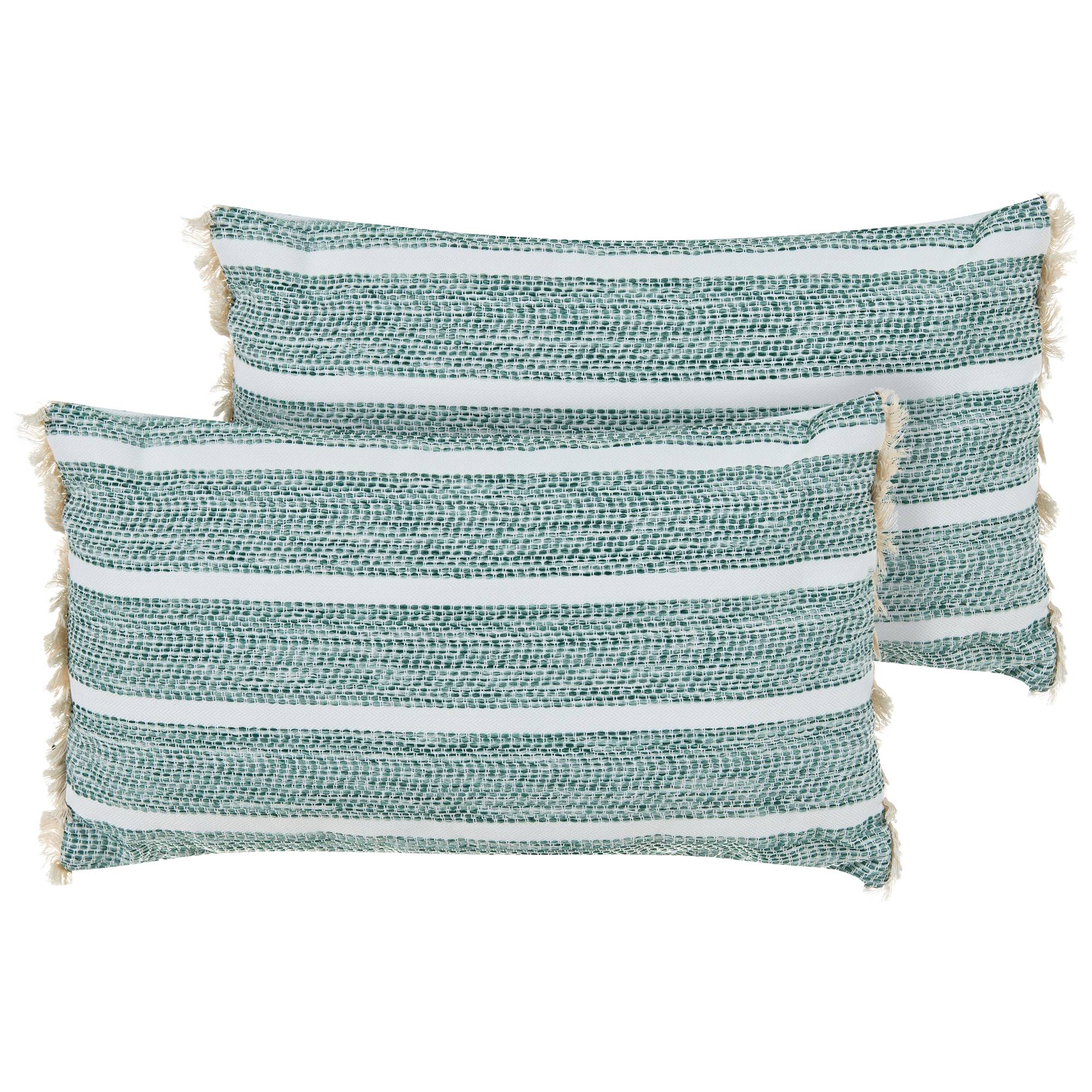 Beliani - Coussin d'extérieur Polyester Vert olive ALPINIA - 30x60x10- Beliani - Image 2