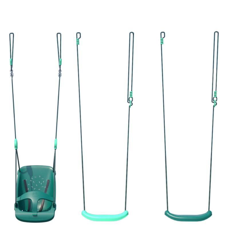Soulet - Set balançoires et siège bébé pour portique en bois LILLY - Image 1