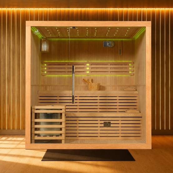 Sauna finlandais Nordica® Vapeur V56 (5 à 6 places) - 203 x 162 x H.200 - Image 1