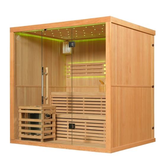 Sauna finlandais Nordica® Vapeur V56 (5 à 6 places) - 203 x 162 x H.200 - Image 3