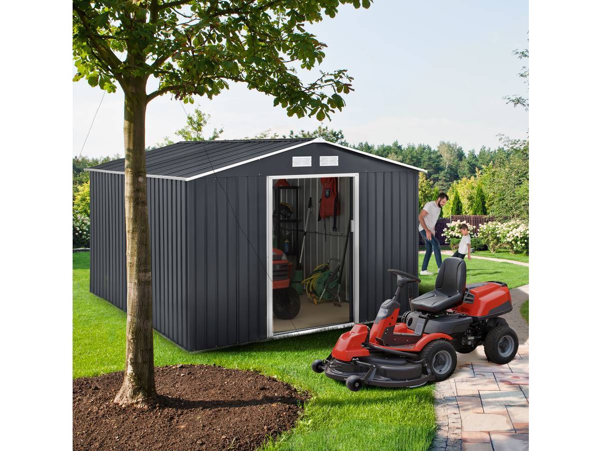 Habitat Et Jardin - Abri De Jardin Métal "vegas" - 7,06 M² - Gris -habitat Et Jardin - Image 2