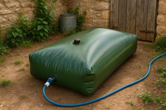 Jardibric - Jardibric – Réserve Eau Souple 3000L – Cuve Récupération Eau de Pluie Pliable Jardin - Image 7