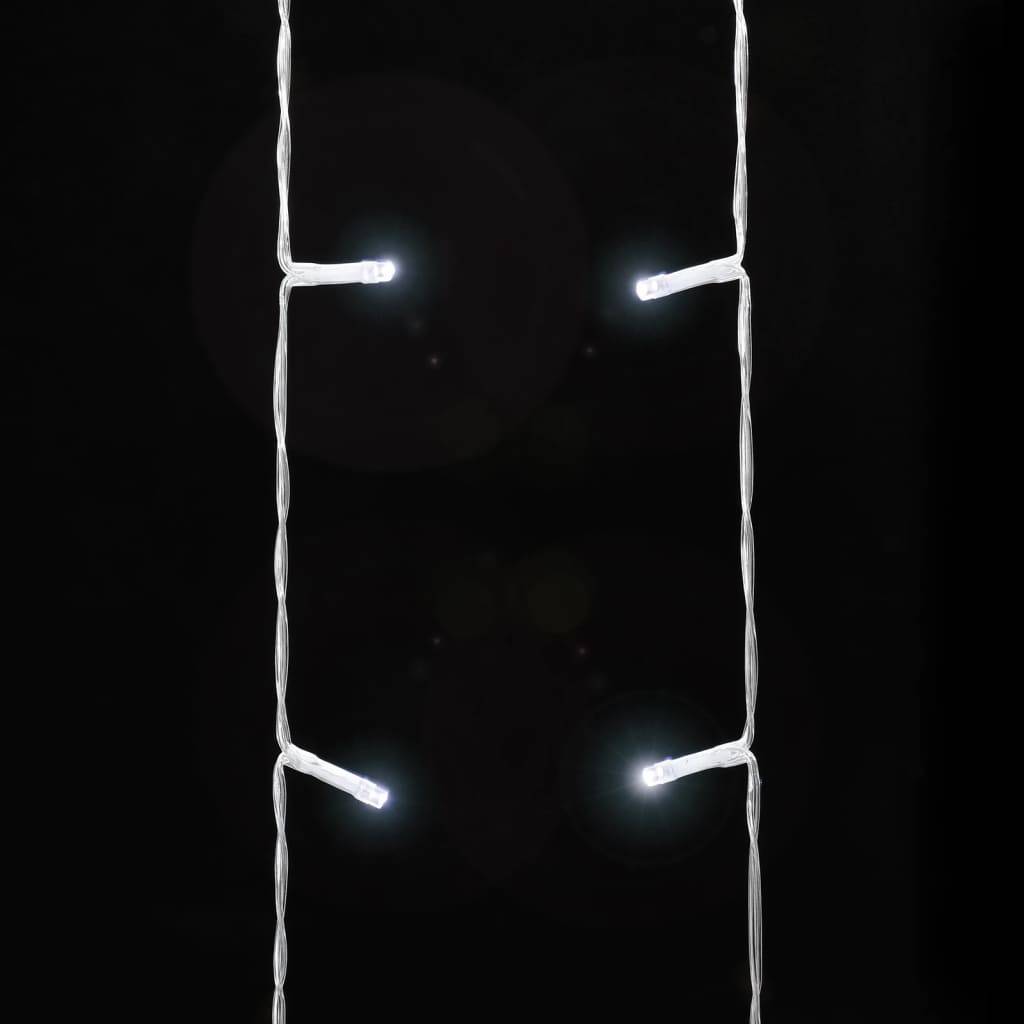 Guirlande Sapin de Noël Cascade 320 LED avec Étoile Déco Jardin 3.75m Blanc Froid – ComfortXL Outdoor Living - Image 6