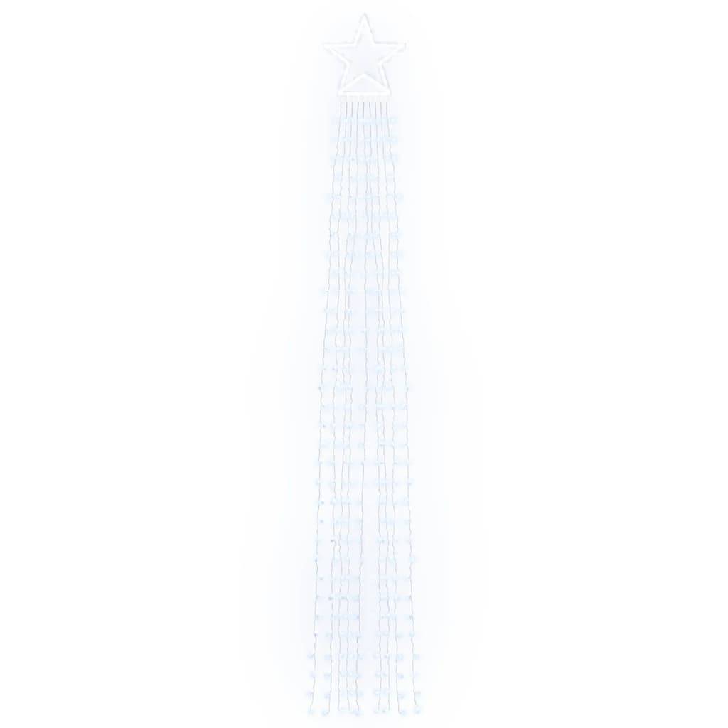 Guirlande Sapin de Noël Cascade 320 LED avec Étoile Déco Jardin 3.75m Blanc Froid – ComfortXL Outdoor Living - Image 4