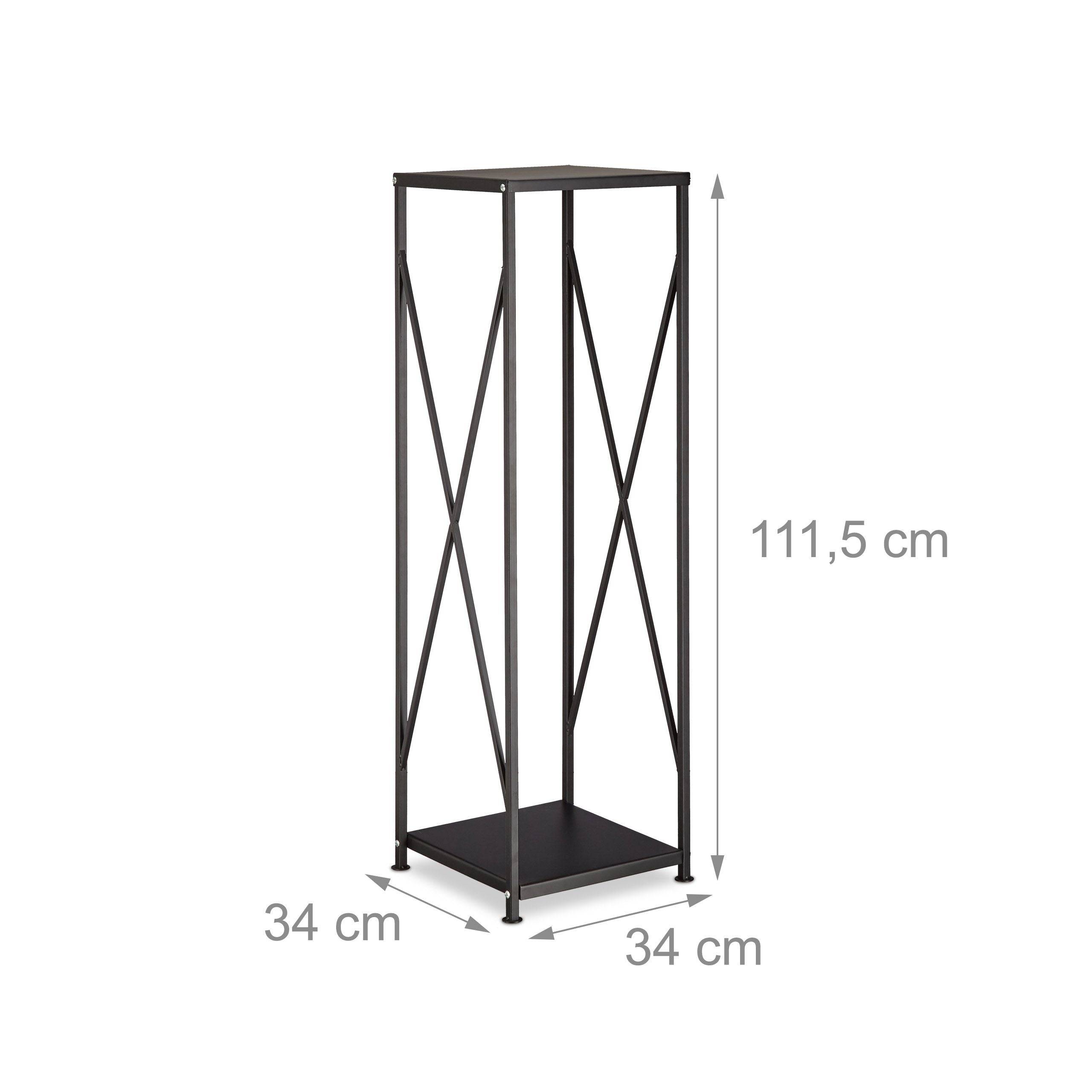 Helloshop26 - Étagère de cheminée acier 111 cm noir - Image 1