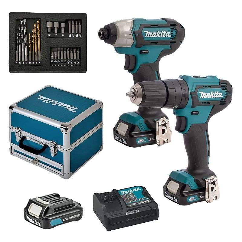 Makita - Pack Perceuse / Visseuse MAKITA CLX228SAX2 Li-ion 10,8V (3x2Ah) Makita - Image 1