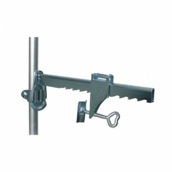 Trixie - Support serrage étau 20 cm pour filet de sécurité pour balcon vert olive