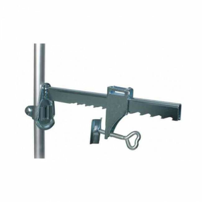 Trixie - Support serrage étau 20 cm pour filet de sécurité pour balcon vert olive