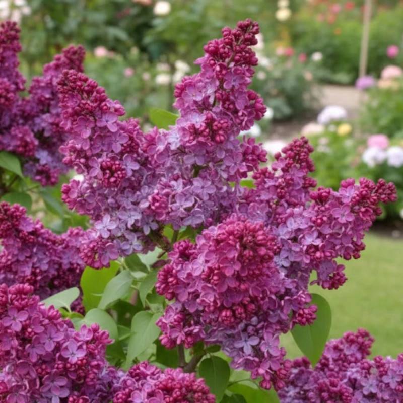 Lilas commun Prince Wolkonsky®, Syringa à fleurs Violette/ - feuillage Caduc - Pot de 4L - 60/100 cm - Image 2