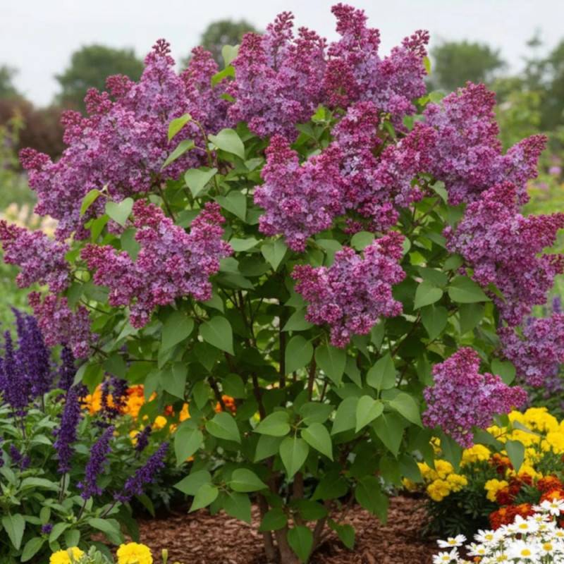Lilas commun Prince Wolkonsky®, Syringa à fleurs Violette/ - feuillage Caduc - Pot de 4L - 60/100 cm - Image 4