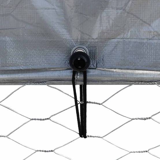 Vidaxl - Cage à poules avec toit et porte argenté acier galvanisé vidaXL 3294911 - Image 4