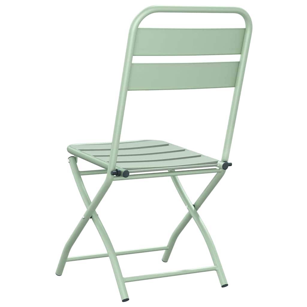 Prolenta Premium - Chaises de jardin acier vert  42 x 52 x 82 cm  - Prolenta premium p379.3 - Image 7