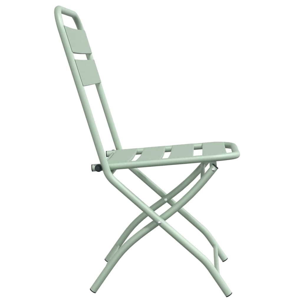 Prolenta Premium - Chaises de jardin acier vert  42 x 52 x 82 cm  - Prolenta premium p379.3 - Image 6
